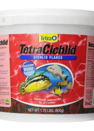 TetraCichlid Cichlid Flakes, Fish Food, Clear Water Advanced Formula, 5.65 Ounces