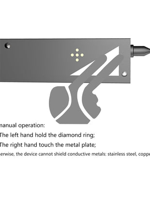 Diamond Tester Pen, Professional Jewelry Diamond Tester with 60X Jewelry Loupe Magnifier, Diamond Selector for Novice and Expert (Non-Rechargeable)