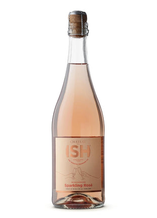 Chateau del ISH Sparkling Non Alcoholic Rose, Award Winning Non-Alcoholic Spirits, Gluten Free, Low Calorie, Zero Proof, Alcohol Free Wine with Dealcoholized Pinot Noir & Merlot Grapes, 750 ml Bottle