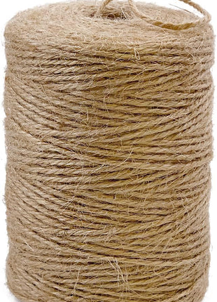 PerkHomy Natural Jute Twine 600 Feet Long Twine String for Crafts Gift Wrapping Packing Gardening Crochet Knitting Macrame Decor (Brown 2mm * 600feet)