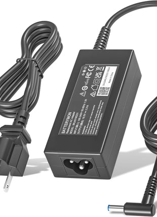 45W 19.5V 2.31A Laptop Power Adapter Charger Compatible with HP 741727-001 721092-001 719309-001 HSTNN-DA40 ADP-45WD B, Pavilion TouchSmart 11 13 15 Stream 14 13 Notebook Charging Cord with Blue Tip