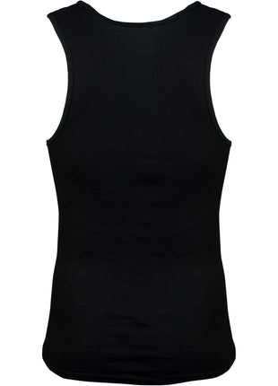 Gildan Men's A-Shirt Tanks, Multipack, Style G1104, Black (6-Pack), Large