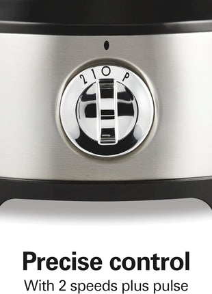 Hamilton Beach Food Processor & Vegetable Chopper for Slicing, Shredding, Mincing, and Puree, 10 Cups + Easy Clean Bowl Scraper, Stainless Steel (70730)