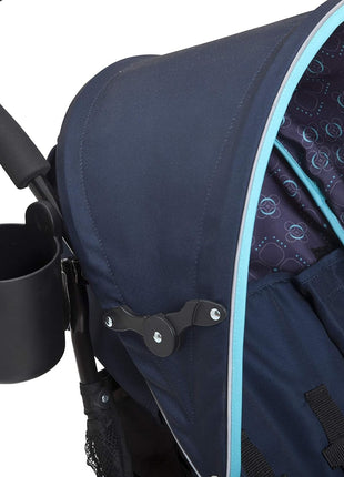 Delta Children LX Side by Side Stroller - with Recline, Storage & Compact Fold, Night Sky