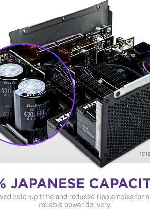 NZXT C850 Gold ATX 3.1-850W Fully Modular Power Supply | 850W 80 PLUS Gold ATX 3.1 PSU, fully modular and quiet. PCIe 5 ready for modern GPUs, backed by a 10-year warranty.