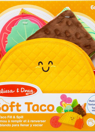 Melissa & Doug Multi-Sensory Soft Taco Fill & Spill Infant Toy - Sensory Toys For Babies, Baby Taco Toy, Baby Toys For Ages 6 Months And Older