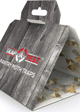 8 Pack Pantry Moth Traps- Safe and Effective for Food and Cupboard- Glue Traps with Pheromones and Anti bacterial for Pantry Moths