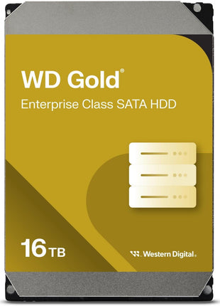 Western Digital 16TB WD Gold Enterprise Class Internal Hard Drive - 7200 RPM Class, SATA 6 Gb/s, 512 MB Cache, 3.5 inch - WD161KRYZ