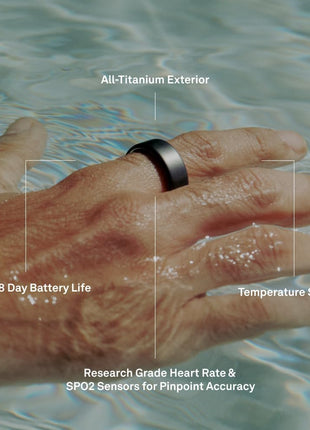 OURA Ring 4 Smart Ring - Silver - Size 8