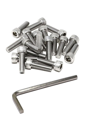 iexcell 25 Pcs M6 x 60/65/70/75/80mm Thread Pitch 1 mm Stainless Steel 304 Hex Socket Head Cap Screws Bolts Assortment Kit