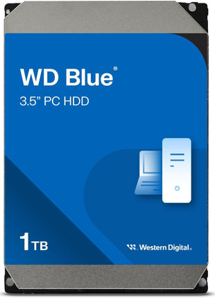 Western Digital 1TB WD Blue PC Internal Hard Drive HDD - 7200 RPM, SATA 6 Gb/s, 64 MB Cache, 3.5 inch - WD10EZEX