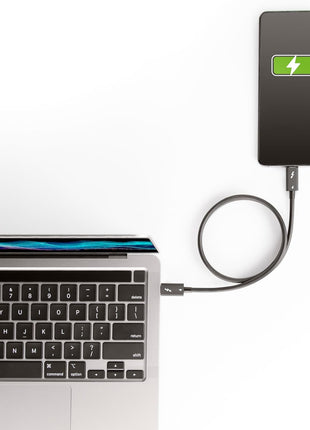 StarTech.com 1.6ft (50cm) Thunderbolt 4 Cable - 40Gbps - 100W PD - 4K/8K Video - Thunderbolt Cable - Compatible w/USB 4/Thunderbolt 3/USB 3.2/USB Type-C/DisplayPort (TBLT4MM50CM)