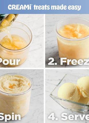 Ninja® CREAMi® 7-in-1 Ice Cream Maker, Ice Cream, Gelato and more, NC301 | Ninja CREAMi transforms frozen bases into ice cream, sorbet and milkshakes at a button touch, from healthy to indulgent.