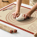 26x16 Inch Extra Thick Silicone Baking Mat with Measurements, Non slip and Reusable   For Cookies, Bread, Pastry