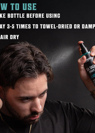 Viking Revolution Sea Salt Spray for Men - Hair Texturizing Spray 8.8 oz