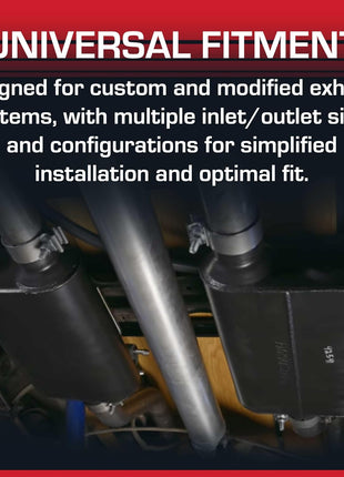 Flowmaster 40 Series Chambered Muffler ??2.50 inch Offset In / 2.50 inch Center Out