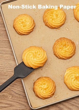 SMARTAKE 200 Pcs Parchment Paper Baking Sheets, 12x16 Inches, Non-Stick | Unbleached Pre-Cut Greaseproof Baking Parchment, Oven Safe up to 450°F, for Grilling Frying Steaming Bread Cup Cake Cookies