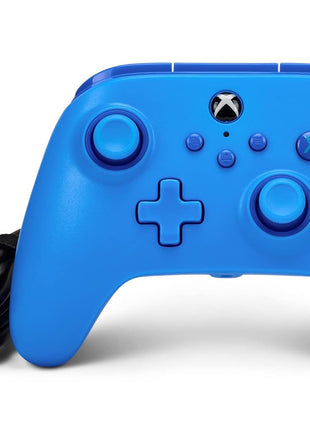 PowerA Wired Controller for Xbox Series X|S - blue, gamepad, video game/gaming controller, works with Xbox One, Officially Licensed
