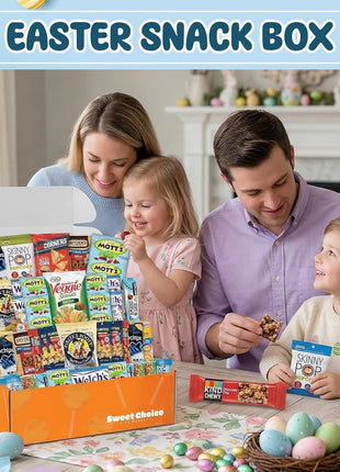 Healthy Snacks Variety Pack (50 Count) - Easter Snack Box Care Package with Chips, Cookies & Granola Bars - Healthy Easter Basket for Adults, Kids & Teens, College Students, Office, Travel & Birthday