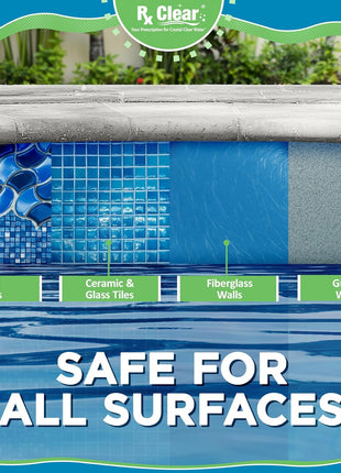 Rx Clear 3 inch Inch Chlorine Tabs | 5 Pounds | Individual Stabilized Chlorinating Tablets for Sanitizing Swimming Pools | Long Lasting, Slow Dissolving, and UV Protected