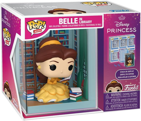 Funko POP! Nooks: Disney Beauty and the Beast - Belle in Library | Official Merch - Collectable Toy - Birthday Gift Idea for Fans and Collectors