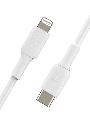 Belkin BoostCharge Fast Charging USB C to Lightning Cable 3.3ft/1M - MFi Certified 18W Power Delivery iPhone Charger Cord - Apple Charger USB C Cable - Fast Charging for iPhone 14, iPhone 13 - White