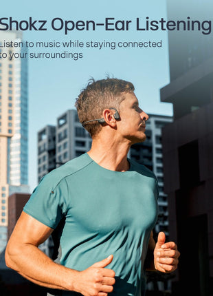 SHOKZ New OpenRun Pro 2- Bone Conduction Headphones, Open-Ear Bluetooth Wireless Sport Earphones for Running, Workouts - Sweat Resistant, Secure Comfortable Fit -Deep Bass, Smart Mic, Reflective Strip