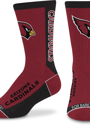 For Bare Feet NFL Unisex Kids Nfl Mvp Crew Sock Youth