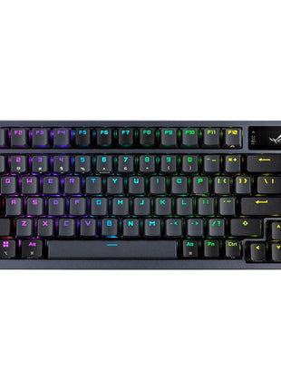 ASUS ROG Azoth Wireless Mechanical Gaming Keyboard 75% TKL, Tri-Mode Connectivity, Hot Swappable Pre-lubed ROG NX Storm Clicky Switches, PBT Keycaps, RGB, OLED Display, PC/Mac Support - Black