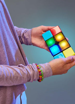 Moose Games Flipslide, Handheld Puzzle Game, Travel Toy Ages 8-13 | 4 modes (Speed, Multiplayer, Level, Memory) fast-paced puzzle fun; travel game and great gift for boys and girls ages 8-13