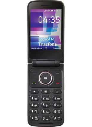 Tracfone, TCL FLIP 3, SIM Card Included Flip Phone (Locked to | 16GB, Stone Gray, 5MP Video Capable Camera, Locked [Sim Card Included - Separate Purchase Not Necessary]