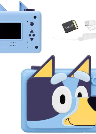 Bluey Kids Camera with SD Card, Digital Camera with Video Recording