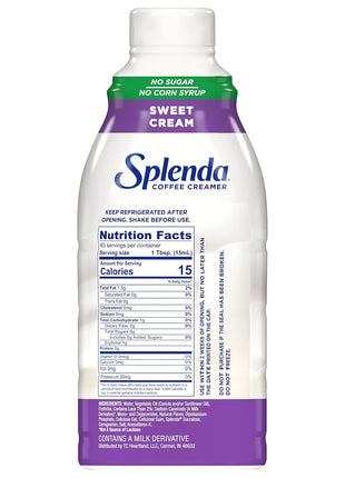 SPLENDA Sugar Free Sweet Cream Coffee Creamer, 32 Fl Oz