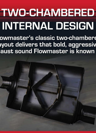 Flowmaster 40 Series Chambered Muffler ??2.25 inch Offset In / 2.25 inch Center Out