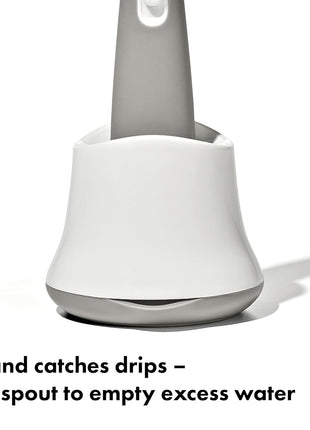 OXO Tot Bottle Brush with Nipple Cleaner and Stand, Gray