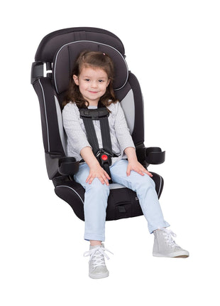 Safety 1st Grand 2-in-1 Booster Car Seat, Converts from High Back to Belt-Positioning Booster, High Back Seat for Kids 30-65, and Belt-Positioning 40-100 Pounds, Black Sparrow