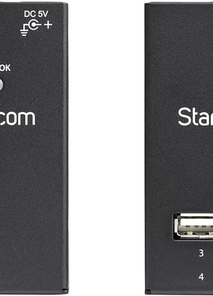 StarTech.com 4-Port USB 2.0 Extender - 130ft (40m) USB Over Cat5/Cat6 Extender - Compact USB 2.0 Over Ethernet Extender, TAA (USB2004EXTV)