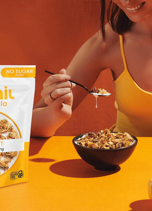 NuTrail Nut Granola Cereal, Honey Nut, No Sugar Added, Keto, Low Carb, Gluten Free, Grain Free, Healthy Breakfast 8 oz. 1 Count