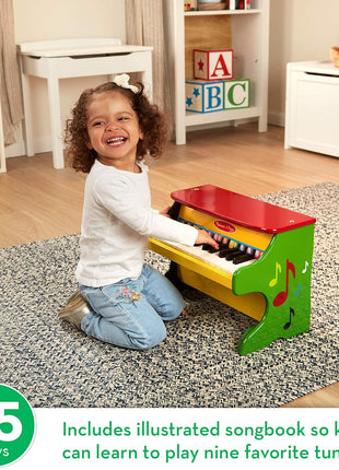 Melissa & Doug Learn-to-Play Piano with 25 Keys and Color-Coded Songbook Toy Piano Kids, Toddler Toys for Ages 3+
