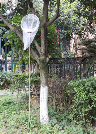 RESTCLOUD Insect and Butterfly Net with 12" Ring, 24" Net Depth, Handle Extends to 59 Inches