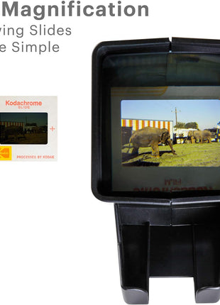 Kodak 35mm Slide & Film Viewer, LED Lighted, 3X Magnification, Handheld | Relive family memories & vacation photos instantly - no computer, software, or downloads needed; AC adapter sold separately.