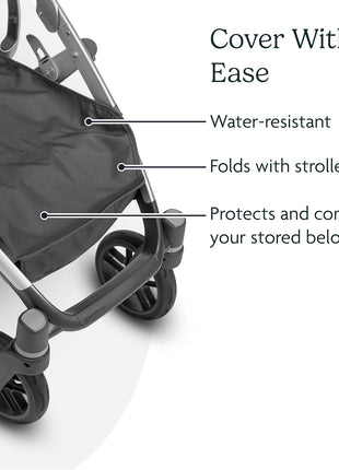 UPPAbaby Basket Cover for Vista (2015-2019) Stroller/Protects and Conceals Belongings/Easy Attachment and Access/Water-Resistant Material