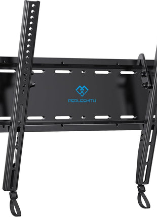 PERLESMITH Tilting TV Wall Mount Bracket Low Profile for Most 23-60 inch LED LCD OLED, Plasma Flat Screen TVs with VESA 400x400mm Weight up to 115lbs, Fits 16" Wood Stud