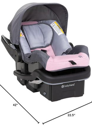 Baby Trend Passport® Cargo Stroller Travel System with EZ-LiftTM Plus Infant Car Seat, Pink Bamboo
