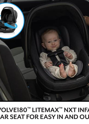 Evenflo Shyft Intuiti Travel System w/ Revolve180 LiteMax NXT Rotating Car Seat