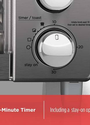 BLACK+DECKER 4-Slice Toaster Oven with Natural Convection, Stainless Steel, TO1760SS (TO1760SST-1)