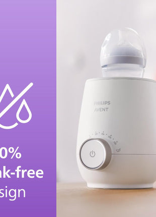 Philips Avent Premium Fast Bottle Warmer with Smart Temperature Control | Warms Milk in 3 Minutes, Water Bath Technology, No Hot Spots, Auto Shut-Off, Fits Most Bottle Brands, SCF358/00