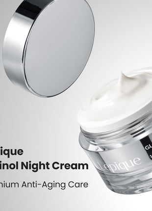 Lepique Retinol Night Cream - No.1 Korean Premium Repair Cream, 1.69 Fl Oz