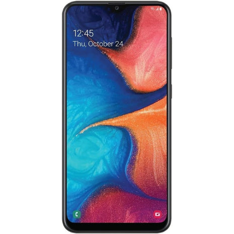 Samsung Galaxy A20 32GB 6.4 inch Display A205U Black Unlocked Smartphone (Renewed)