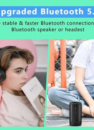 64GB MP3 Player with Bluetooth 5.2, AiMoonsa Music Player with Built-in HD Speaker, FM Radio, Voice Recorder, HiFi Sound, E-Book, Earphones Included